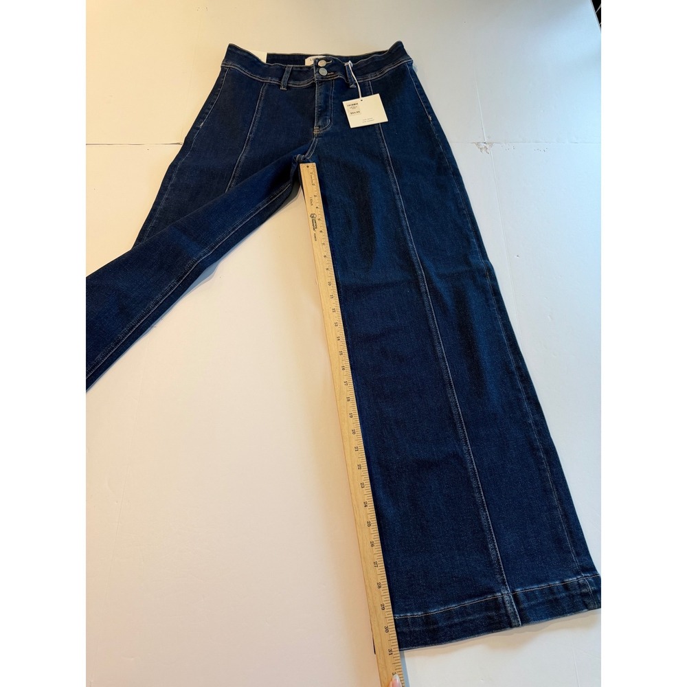 Lovervet by Vervet High Rise Wide Leg Jeans Dark Wash Size 31/13 - Picture 2 of 7